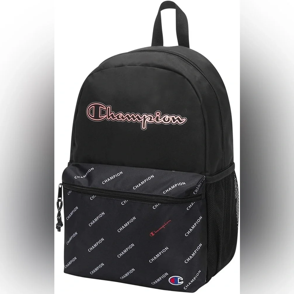 NEW Champion Youthquake Backpack, Black/Red
